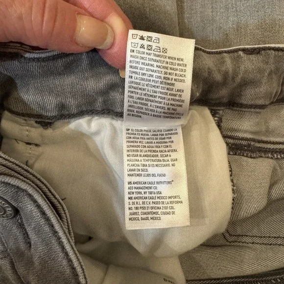 American Eagle Womens 6 Super High Rise Jeggings Distressed Next Level Stretch - Picture 10 of 14